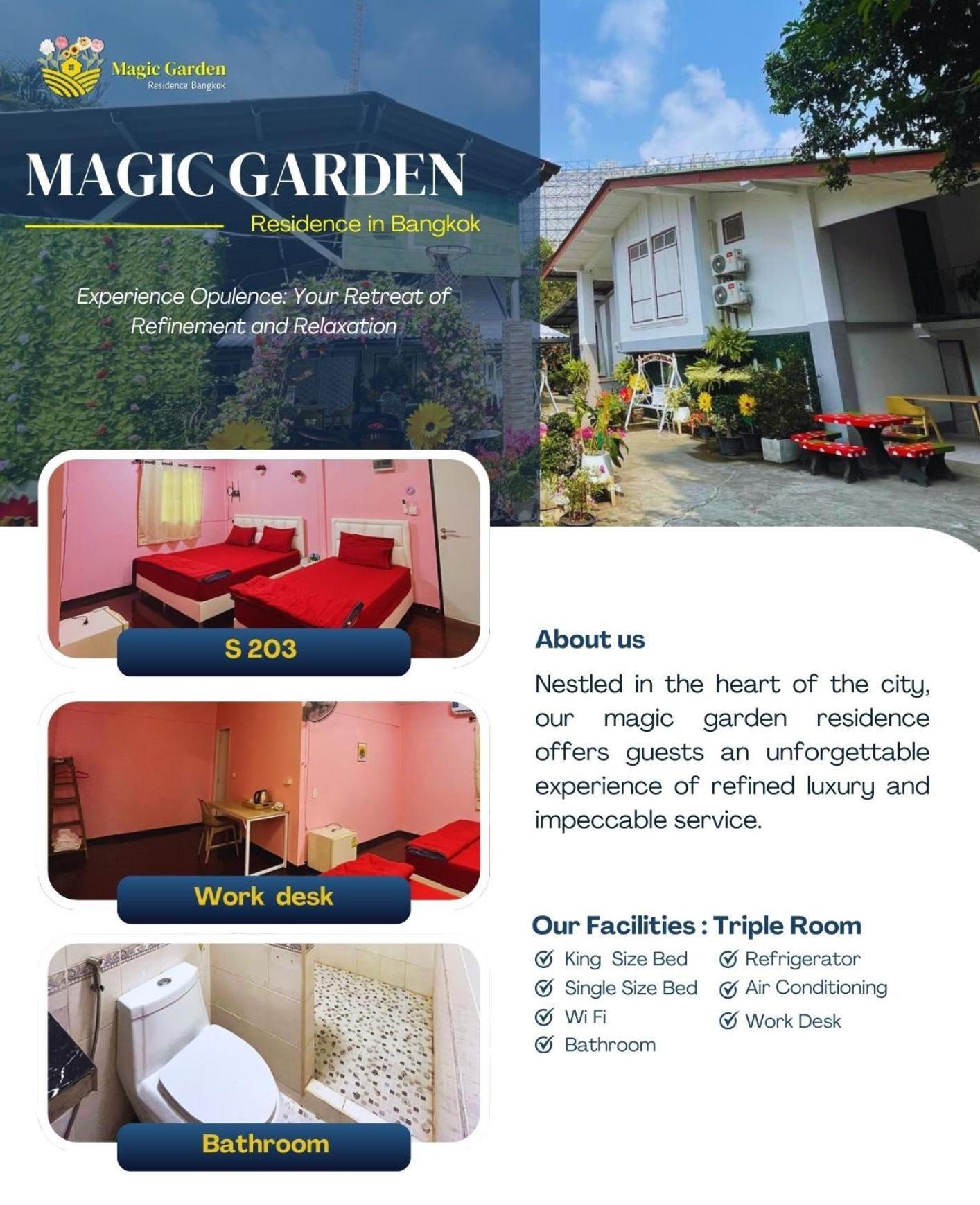 Magic Garden Residence Bangkok Esterno foto