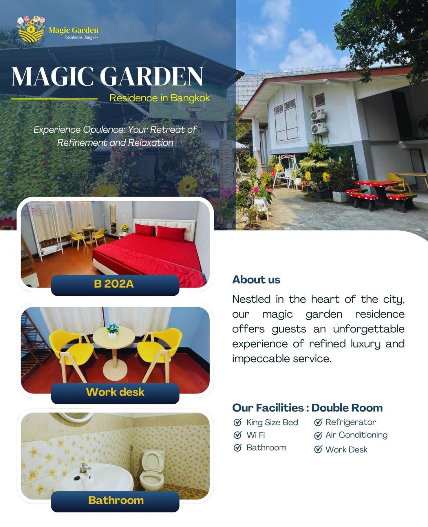 Magic Garden Residence Bangkok Esterno foto