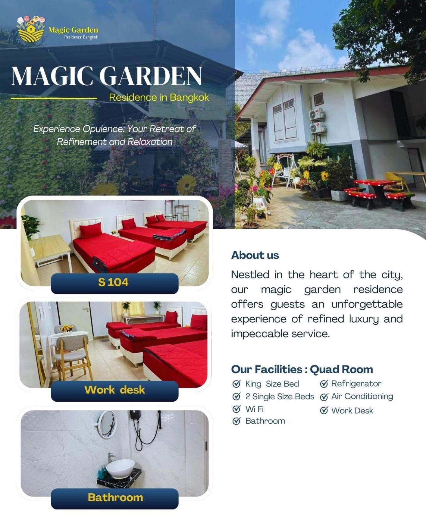 Magic Garden Residence Bangkok Esterno foto