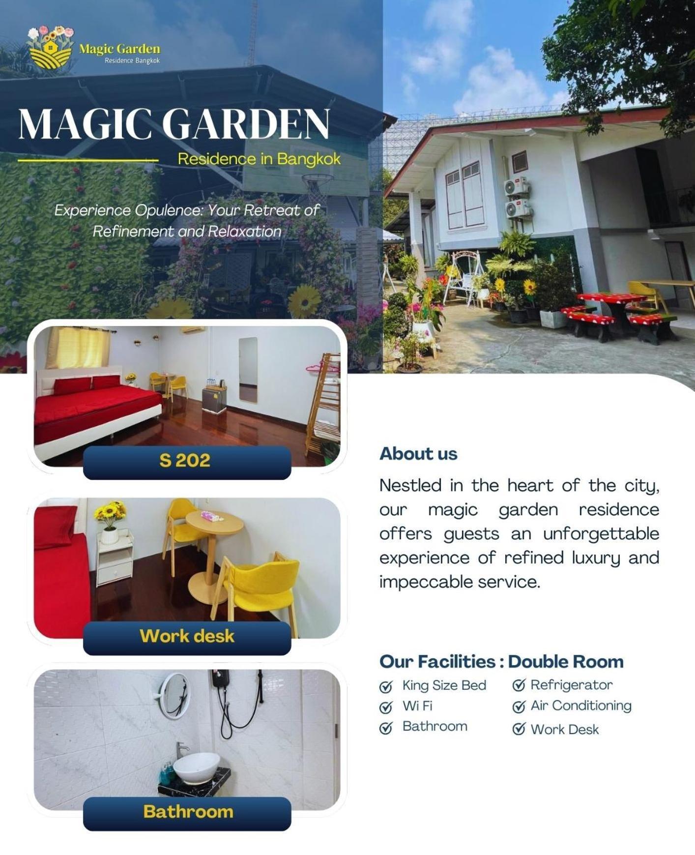 Magic Garden Residence Bangkok Esterno foto
