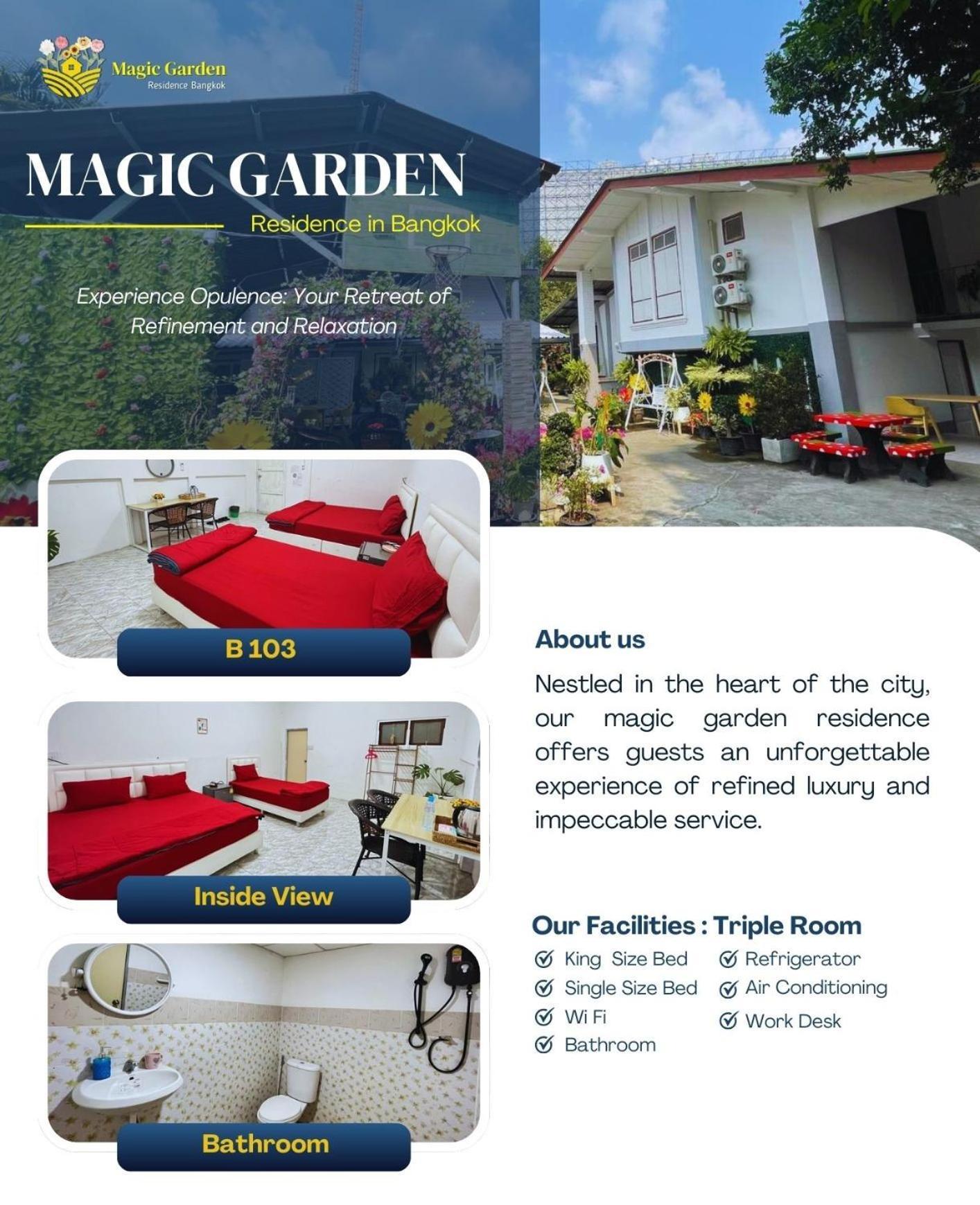 Magic Garden Residence Bangkok Esterno foto